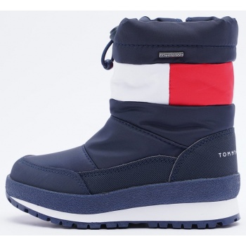 tommy jeans snow boot blue/red/white