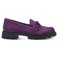 μοκασίνια tamaris comfort slip-on 8-84315-43 582 purple nubuk