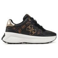 sneakers guess γυναικειο παπουτσι luckei flplucfal12 black brass