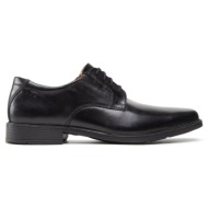 σκαρπίνια clarks ανδρικο  tilden plain 26110350 black leather