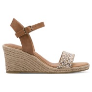 πέδιλα tamaris essentials γυναικεια πλατφορμα 1-28376-46 392 cognac comb