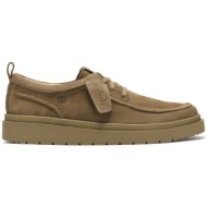 sneakers clarks ανδρικο  polden moc 26186452 dark sand suede