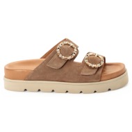 παντόφλες tamaris γυναικειο σανδαλι 1-27517-46 378 taupe suede