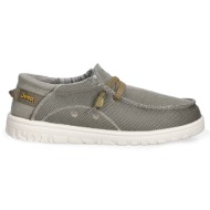 μοκασίνια jeep ανδρικο  samoa wallabee knit jm61115a 105 sage