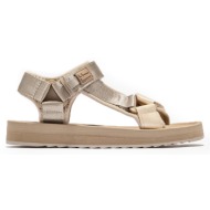 σανδάλια d.franklin γυναικειο sandals forest nylon met dfsh361014 gold