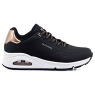  skechers uno shimmer away 155196-blk μαύρο