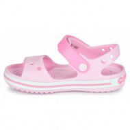  crocs crocband sandal kids 12856-6gd ροζ