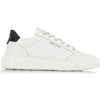 δερμάτινα sneakers ambitious 12861 white