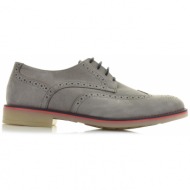  δερμάτινο oxford παπούτσι modis 1004-3 grey