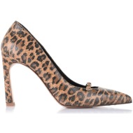  δερμάτινες γόβες so chic olivia 34530-25 leopard