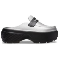  γυναικεία flats loafers crocs - stomp metallic