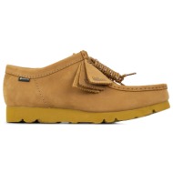  μοκασίνια ανδρικά clarks μπεζ 26177731 oakmoss nubuck wallabeegtx 251