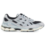  sneakers ανδρικά asics γκρι-μαύρο 1203a383-004 gel nyc 252