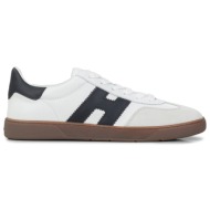  sneakers ανδρικά hogan λευκό-μαύρο hxm6470fb60qda0001 hogan cool allacciato h 252