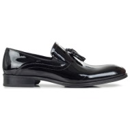  μοκασίνια ανδρικά boss shoes μαύρο b5429 black loustrini b5429 252