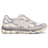  sneakers ανδρικά asics μπεζ-γκρι 1201a789-103 gel-nyc 262