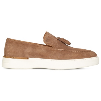 μοκασίνια ανδρικά boss shoes καφέ d7865