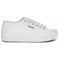  superga 2740 platform s21384w-901 sneakers λευκό