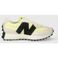  new balance lifestyle ws327wg sneakers παπούτσια κίτρινο