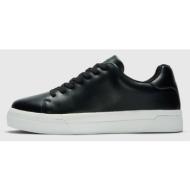  selected david ανδρικό chunky leather sneaker 16101188 μαύρο