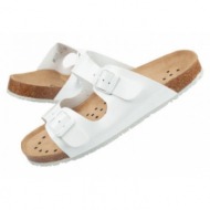 παντόφλες abeba sandals white w 8087 work slippers