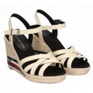  tommy hilfiger w high wedge sandals fw0fw04843