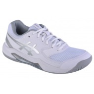 asics gel dedicate 8 1042a255-101 γυναικεία παπούτσια τένις για χωμάτινα γήπεδα λευκά