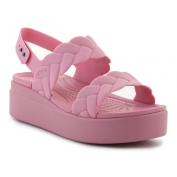 crocs brooklyn woven low wedge w