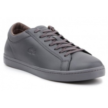 lacoste straightset 4 srm gry leather m σε προσφορά