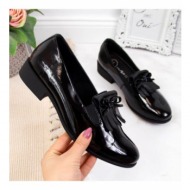 μοκασίνια lacquered shoes filippo w paw290 black