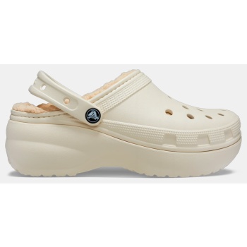 crocs classic platform lined clog w