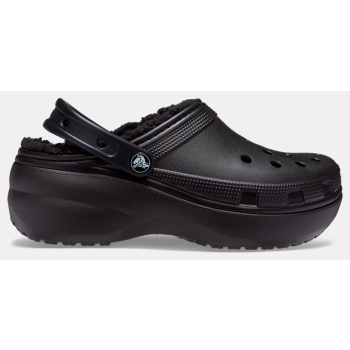 crocs classic platform lined clog w