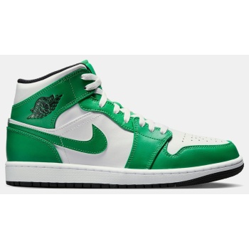 air jordan 1 mid `lucky green` ανδρικά