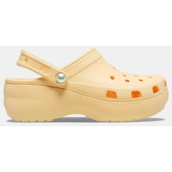 crocs classic platform pearl clog