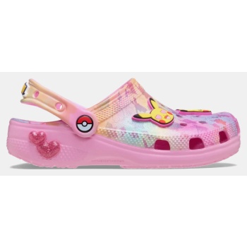 crocs pikachu pink classic clog παιδικά