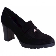  katia shoes γυναικεία παπούτσια γόβες κ34-4898 μαύρο καστόρι δέρμα