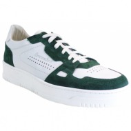  commanchero sneakers ανδρικά παπούτσια 72281-4214 πράσινο-λευκό δέρμα