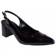  katia shoes γυναικεία παπούτσια γόβες 16-5089 μαύρο λουστρίνι