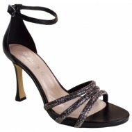  fardoulis shoes γυναικεία παπούτσια πέδιλα 718-05 μαύρο δέρμα