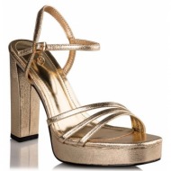  envie shoes γυναικεία παπούτσια πέδιλα e42-17173-59 χρυσό