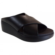  pepe menargues shoes γυναικεία παπούτσια παντόφλες 10550 μαύρο δέρμα
