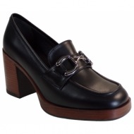  commanchero γυναικεία παπούτσια γόβες 51067-721 μαύρο δέρμα