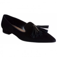  fardoulis shoes γυναικεία παπούτσια loafers 130-35 μαύρο δέρμα καστόρι
