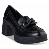  envie shoes γυναικεία παπούτσια loafers e84-18224-34 μαύρο