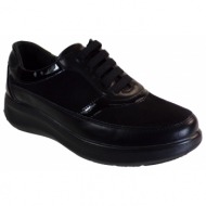  b-soft γυναικεία παπούτσια sneakers aνατομικό 23033 μαύρο