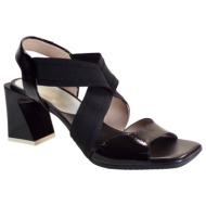  hispanitas γυναικεία παπούτσια πέδιλα mallorca hv243328 μαύρο δέρμα