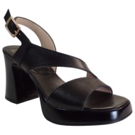  hispanitas γυναικεία παπούτσια πέδιλα tahiti-v4 hv243298 μαύρο δέρμα