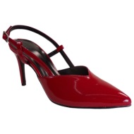 γόβες dominique shoes γυναικεία παπούτσια  81355 κόκκινο λουστρίνι