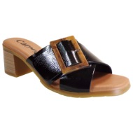 παντόφλες carmesi γυναικεία παπούτσια ανατομικά  pepa μαύρο