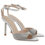  alessandra bruni πέδιλα γυναικεία 700-025 ασημι καθρεφτης στρας u4700025658e